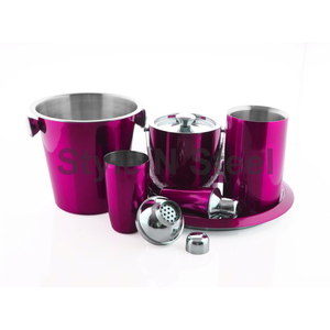 Premium 5-Piece <b>Bar</b> Set Stainless Steel with Classic Stylish Design and Matte Metal Material - Product Image 2