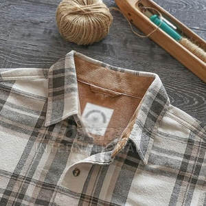 Outdoor Heavyweight 100% Cotton <b>Flannel</b> <b>Shirt</b> with Breathable Feature <b>Men's</b> Long Sleeve Casual <b>Shirt</b> OEM/ODM Services - Product Image 2