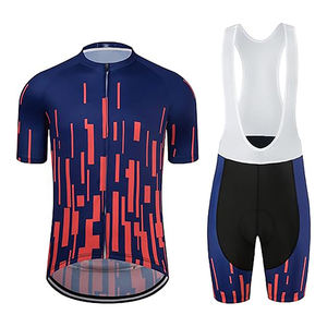 Ensemble de vêtements de cyclisme de haute qualité 100% polyester, respirant, logo personnalisé, couleur en gros, service OEM confortable, tissu 140g - Product Image 5