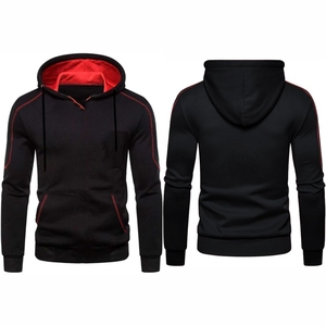 Vente en gros de pulls à capuche de sport de haute qualité pour hommes sweat à capuche tricoté avec logo personnalisé mode décontractée vierge pour hommes - Product Image 3