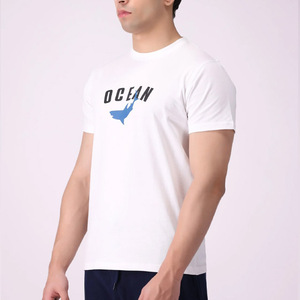 Camisetas de hombre marca de impresión personalizada transpirable 100% algodón camisetas de hombre de alta calidad gráfico de peso pesado camisetas de hombre - Product Image 4
