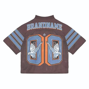 2025 été dernière conception hommes Sublimation maille Boxy Football Jersey 220gsm 100% Polyester Football chemises Football Football Jersey - Product Image 2