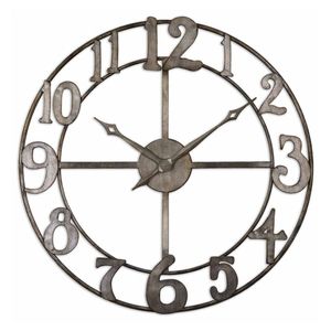 12 Inch High Quality Metal <b>Decorative</b> Roman Design Format <b>Wall</b> Art <b>Clocks</b> Gold Color <b>Wall</b> <b>Clocks</b> for Home <b>Decor</b> - Product Image 5