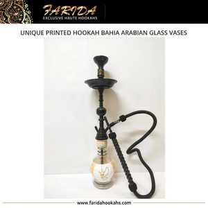 Jarrones de cristal árabe de lujo al por mayor de alta calidad diseño egipcio único impreso Mini Hookah con laca Technics Bahia Eyes - Product Image 4