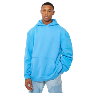 Sweat-shirt à capuche oversize unisexe de haute qualité pour l'hiver, brodé, motif hip-hop sérigraphié, streetwear chaud, 100% uni - Product Image 1
