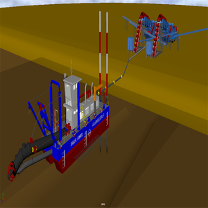 बिक्री के लिए बड़ी क्षमता सक्शन ड्रेजर जिसका उपयोग सोने के खनन उपकरण के साथ किया जा सकता है - Product Image 5