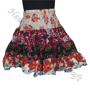 Gypsy Indian Patchwork Mini Rara Hippy Boho Festival Jupe Boho Stylish MS102 Patch Coton Mini Sexy Jupe pour Summer Wear - Product Image 4