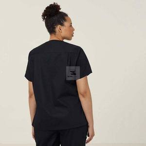 Uniformes d'hôpital de polyester de coton tissé écologique de dessus de gommage médical professionnel - Product Image 3