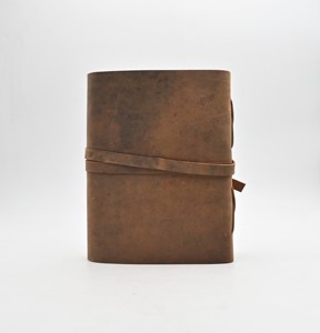 Carnet de notes en cuir véritable Journal en cuir brun Flape Leather Strap Lock Journal Notebook Bound Notepade Diary Diary - Product Image 4