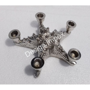 Silver Finished <b>Octopus</b> Candle Holder Birthday Parties Table Decorative Wholesale Candle Holder Cast Aluminium Candle Stand Sale - Product Image 4