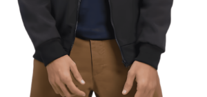 Chaqueta bomber Premium con cremallera de estilo callejero para hombre de alta calidad con dobladillo acanalado forro suave y bolsillos laterales para invierno - Product Image 2