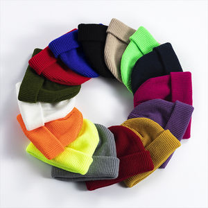Gorro de punto de gofres multicolor para mujer, gorro térmico cálido para invierno con logotipo personalizado, método de impresión Digital - Product Image 2