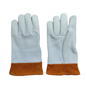 Guantes de Soldadura TIG de Piel de Oveja de Primera Capa y Piel de Vaca Extendida, Suaves y Cómodos, Resistentes al Calor, para Soldador - Product Image 3