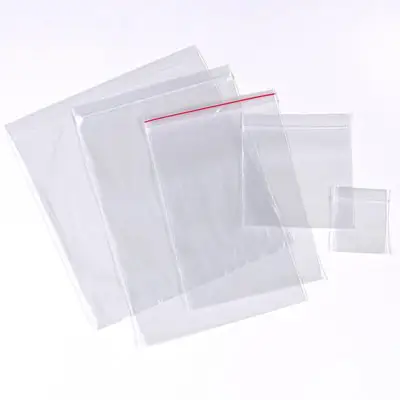 Wholesale Self Seal bag Clear Plastic Reclosable Zip Lock Poly Bags with Resealable Seal Zipper in HANPAK Vietnam factory with OEM