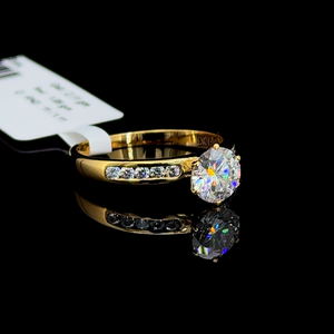 Wholesale 925 Sterling <b>Silver</b> Women's Hip Hop Wedding Engagement Rings <b>Set</b> IGI Certified Moissanite Pear Cut Anniversary Party - Product Image 3