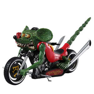Rat Fink Hot-<b>Rod</b> Figurine Durable <b>Plastic</b> Design - Product Image 2