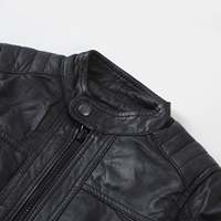 Chaqueta de cuero duradera para niños y niñas, prendas de vestir exteriores cómodas y elegantes, chaquetas de moda, suministro al por mayor