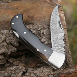 Cuchillo de cocina de hoja fija de acero de Damasco hecho a mano duradero mango de madera de corte afilado grado profesional 12 pulgadas de longitud Pakistán - Product Image 5