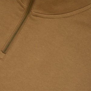 Sudadera informal con cuello embudo y cremallera para mujer, sudadera moderna y versátil con media cremallera y cuello embudo - Product Image 4