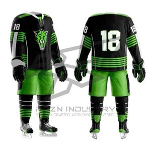 Uniformes de hockey sobre hielo directos de fábrica Servicio OEM Logotipo personalizado Tela duradera Equipo Deportes Jersey y pantalones - Product Image 2