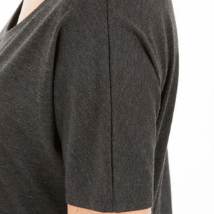 Nouveau design décontracté à manches courtes t-shirt femme hauts respirant coton femmes coupe décontractée col rond t-shirt - Product Image 4