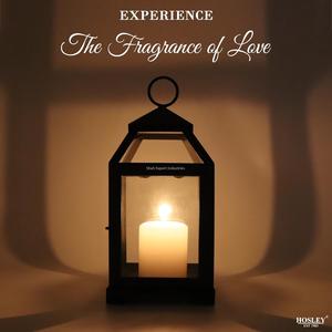 Linterna de vela colgante de Metal y vidrio con forma marroquí, acabado negro para el hogar y la decoración de mesa de Navidad, linternas - Product Image 4