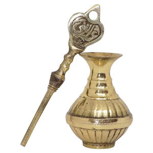 Soporte Surma Dani de latón Premium para Kajal, artesanía india tradicional, hermosa decoración de tocador, técnica de exhibición de latón pulido - Product Image 6