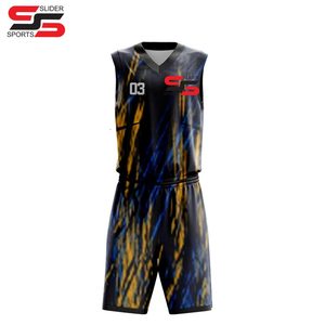 Hot Selling Custom Print Basketball Uniforms High Quality Reversible Sublimated Bsci Wholesale Sportswear - Product Image 6