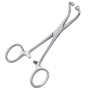 Pinzas de Toallero de Acero Inoxidable de Alta Calidad con Conexión de Bola y Encaje, Instrumento Quirúrgico Manual, Certificado CE Clase I para Uso en Quirófano - Product Image 1