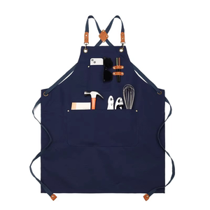 Promotional Color Canvas Apron Custom Cotton Aprons With Customized Logo Printing - Product Image 2
