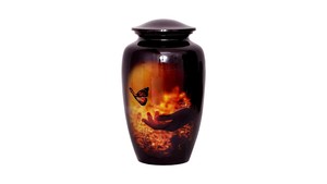 <b>Gold</b> Color Classic Metal Decorative Cremation Urn for Adult Ashes French Country European Style Wholesale Price by Antique CO - Product Image 3