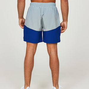 กางเกงขาสั้นผ้าโพลีเอสเตอร์สำหรับผู้ชายแบบลำลองสำหรับวิ่งมาราธอนผ้าทอแห้งเร็วเอวต่ำสีพื้นสำหรับใช้ในยิม - Product Image 3