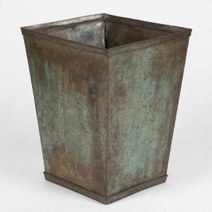 Jardinière en métal martelé LuxeBloom avec accents de finition patine antique Home Garden Pot de fleur en métal antique pour usage décoratif - Product Image 6