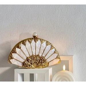 Handmade Brass <b>Square</b> Beading Cross-Body Evening Clutch Bag for Women Wedding Party Lightweight India - Product Image 1