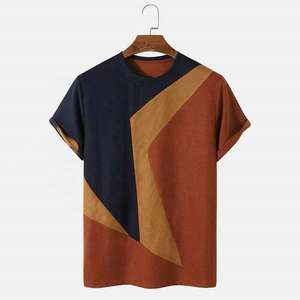 T-shirt vintage pour hommes 3d mode Patchwork imprimé T-shirt surdimensionné décontracté à manches courtes printemps Streetwear hommes vêtements t-shirts haut - Product Image 1