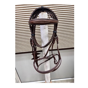 Brida de cuero para caballo ecuestre, nuevo diseño hecho a mano, prémium, para montar a caballo, para exportación, de cuero - Product Image 2