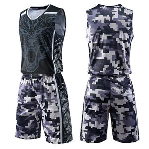 Tenues d'entraînement de basketball personnalisables pour hommes, respirantes en maille, imprimées par sublimation, en polyester, pour équipe - Product Image 4