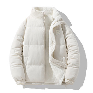 Nueva Chaqueta Bomber de Invierno Acolchada para Hombre, con Logotipo Personalizado, Cuello Alto, Cremallera de Nailon, Estilo Urbano, 100% Poliéster Algodón - Product Image 2