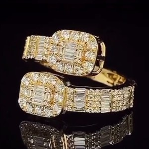 New Brand Design <b>Silver</b> Hip-hop Jewelry Finger <b>Ring</b> Real 14K Gold Hip Hop Iced Out <b>Rings</b> <b>Men</b> Diamond VVS Moissanite <b>Ring</b> - Product Image 1