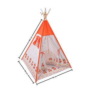 เต็นท์เล่นสำหรับเด็กแบบมีหน้าต่างลายสัตว์น่ารัก ยี่ห้อ Natural Home-Garden พร้อมเบาะรองนั่งแบบซักได้ - Product Image 6