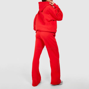Conjunto de dos piezas de chándal acampanado para mujer, corte holgado, con pantalones acampanados para uso diario y comodidad, precio mayorista 2026 - Product Image 2