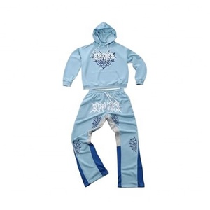 Conjunto Deportivo Personalizado para Hombre, Pantalones Deportivos Holgados, Sudadera con Capucha, Pantalones Deportivos Acampanados y Conjunto de Sudadera con Capucha para Hombre - Product Image 2