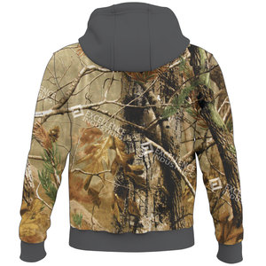 Sweat à capuche imperméable pour la chasse en hiver, camouflage, polaire respirant, impression numérique, polyester/coton, personnalisable, pour homme - Product Image 2