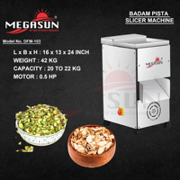 Machine semi-automatique SS Badam Pista Trancheuse Capacité de 50 kg/hr Acier inoxydable en vente de gros et bon marché OEM