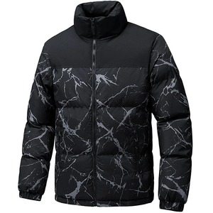 Warm Thick High Quality Unisex Winter Puffer Jacket Hooded <b>Canvas</b> 100% Nylon Waterproof Wholesale - Product Image 1
