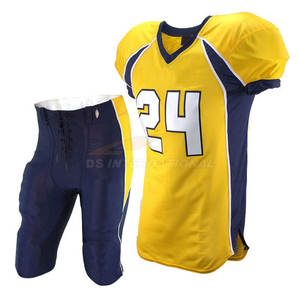 Uniforme de football américain personnalisé, sublimation, vente en gros, broderie en twill, manches courtes, taille plus, adultes, hommes, femmes - Product Image 4