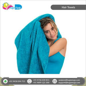 Trusted Exporter of Best Quality Solid Pattern Hot Selling Luxury Custom Logo Rectangle 100% Cotton <b>Hair</b> Wrap <b>Towels</b> for Women - Product Image 3