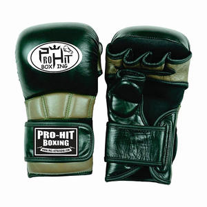 Guante de MMA profesional con logotipo personalizado de alta calidad para hombres, guantes de boxeo de cuero informales con empuñaduras impermeables para perforar - Product Image 3
