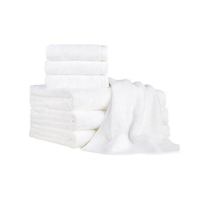 Serviettes de bain blanches unisexes de haute qualité, ensemble en coton durable avec logo personnalisé pour hôtels et salles de sport, techniques tissées - Product Image 5