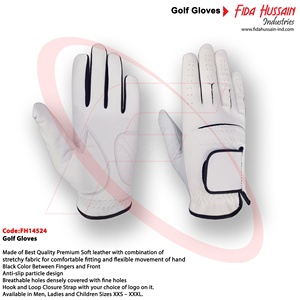 Guantes de golf de fabricación pakistaní en materiales de cuero Guantes cómodos antideslizantes elegantes con servicio OEM Guantes de Golf - Product Image 6